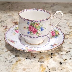 Royal Albert Petit Point Vintage cup and saucer set